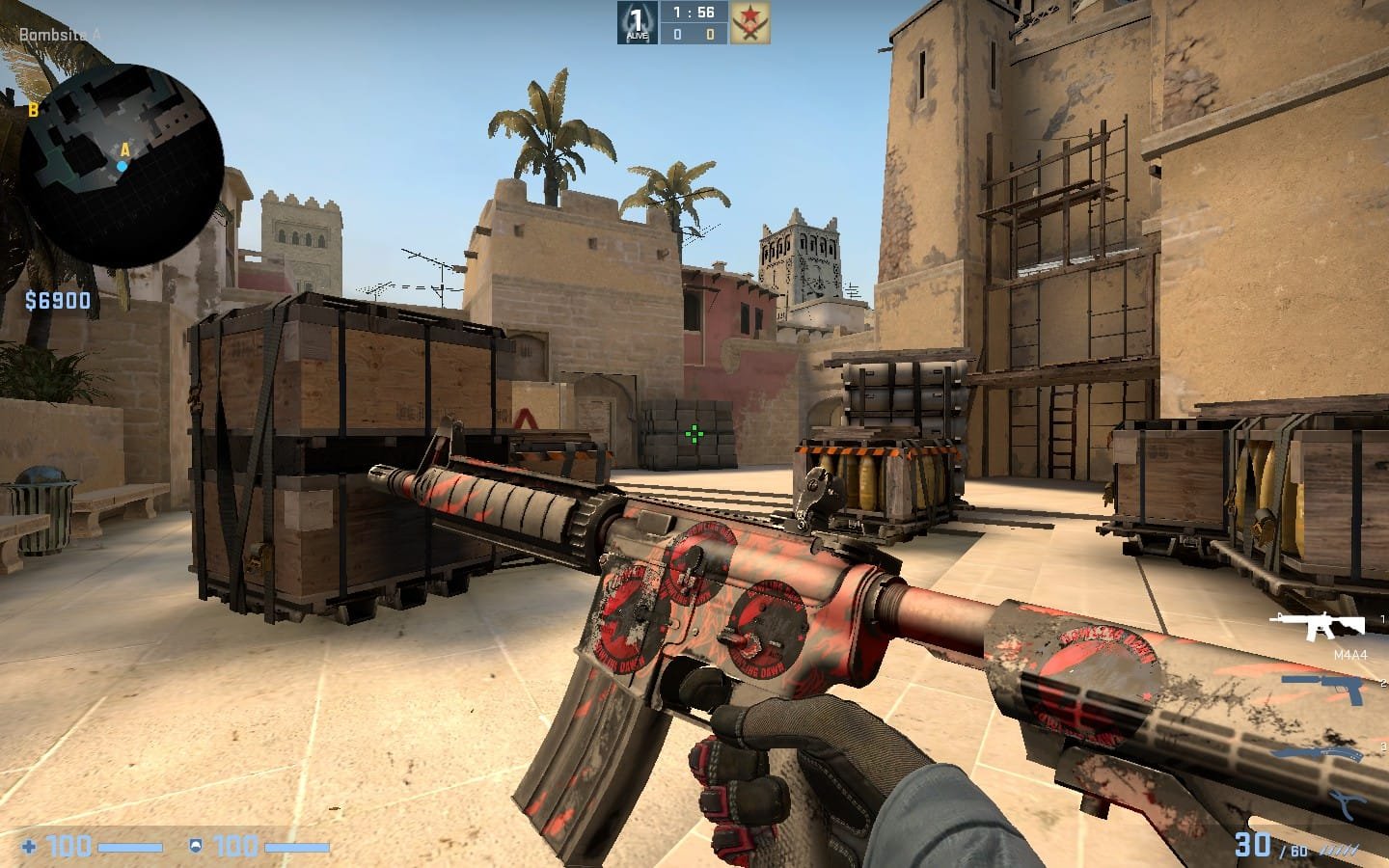 M4A4 | Howl (with “Howling Dawn” stickers) - Gaming-Zone.info